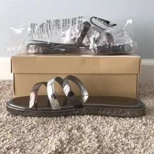 Metallic Michael Kors Sandals